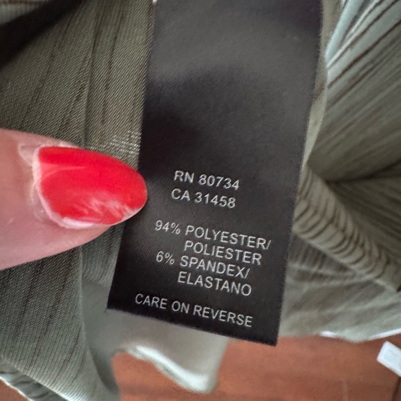 BCBG S Drop Waist Spaghetti Straps, Draped Front and Back making it V Neck NWOT - Picture 15 of 16